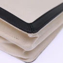 BALENCIAGA Navy Pochette Shoulder Bag Canvas Black White 339937 Auth bs14976-17