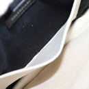 BALENCIAGA Navy Pochette Shoulder Bag Canvas Black White 339937 Auth bs14976-21