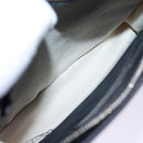 BALENCIAGA Navy Pochette Shoulder Bag Canvas Black White 339937 Auth bs14976-22