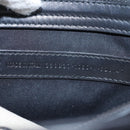 BALENCIAGA Navy Pochette Shoulder Bag Canvas Black White 339937 Auth bs14976-11