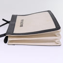 BALENCIAGA Navy Pochette Shoulder Bag Canvas Black White 339937 Auth bs14976-4