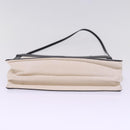 BALENCIAGA Navy Pochette Shoulder Bag Canvas Black White 339937 Auth bs14976-5