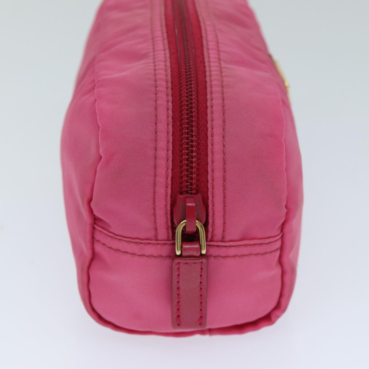 PRADA Pouch Nylon Pink Auth bs14982