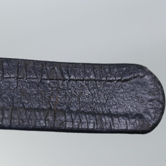 CHANEL Chain Belt metal 31.1"""" Gold Black CC Auth bs14988