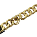CHANEL Chain Belt metal 31.1"""" Gold Black CC Auth bs14988-3