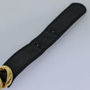 CHANEL Chain Belt metal 31.1"""" Gold Black CC Auth bs14988-8