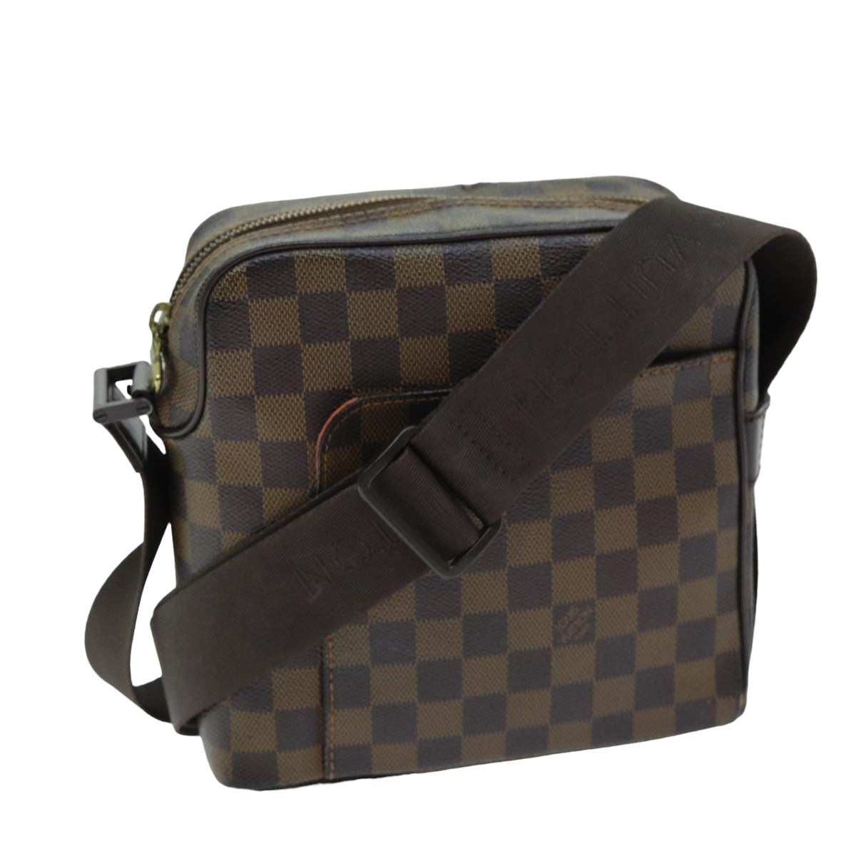 LOUIS VUITTON Damier Ebene Olaf PM Shoulder Bag N41442 LV Auth bs15023