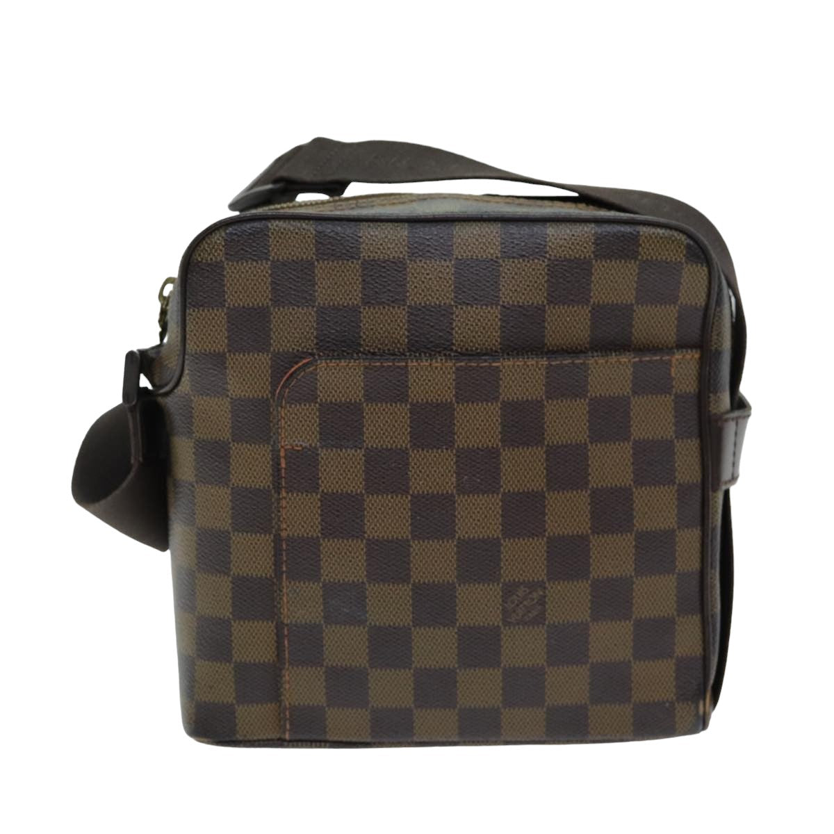 LOUIS VUITTON Damier Ebene Olaf PM Shoulder Bag N41442 LV Auth bs15023