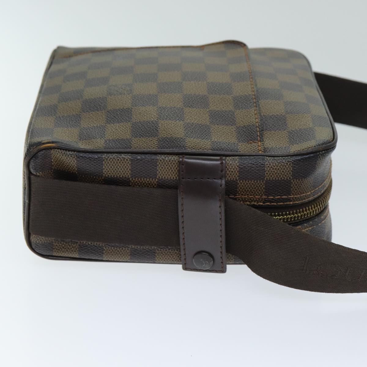 LOUIS VUITTON Damier Ebene Olaf PM Shoulder Bag N41442 LV Auth bs15023