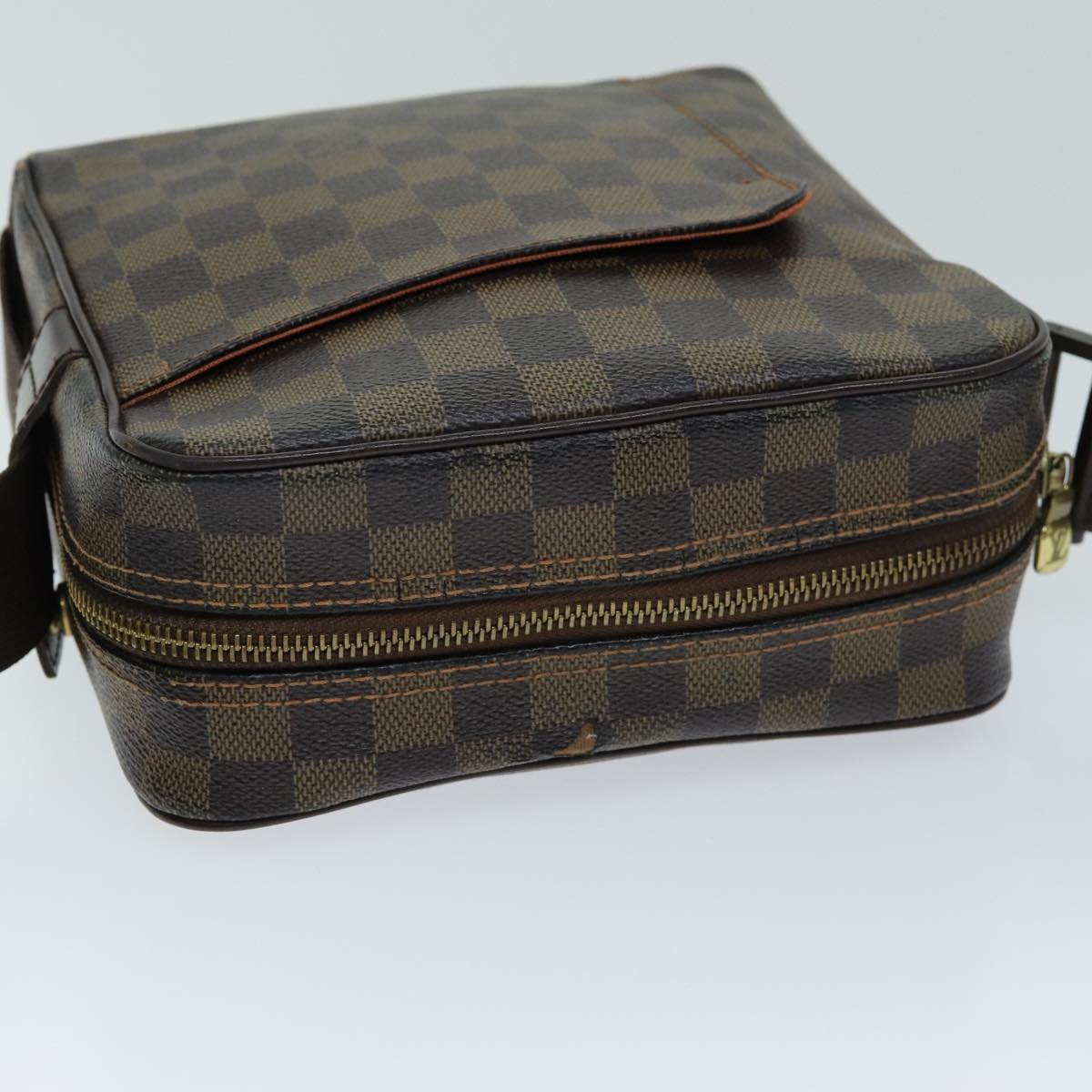 LOUIS VUITTON Damier Ebene Olaf PM Shoulder Bag N41442 LV Auth bs15023