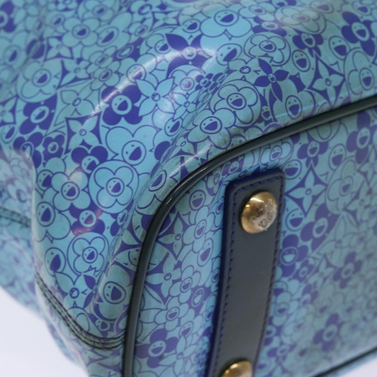 LOUIS VUITTON Cosmic Blossom Beach line Cosmic PM Bag Blue M93161 Auth bs15027