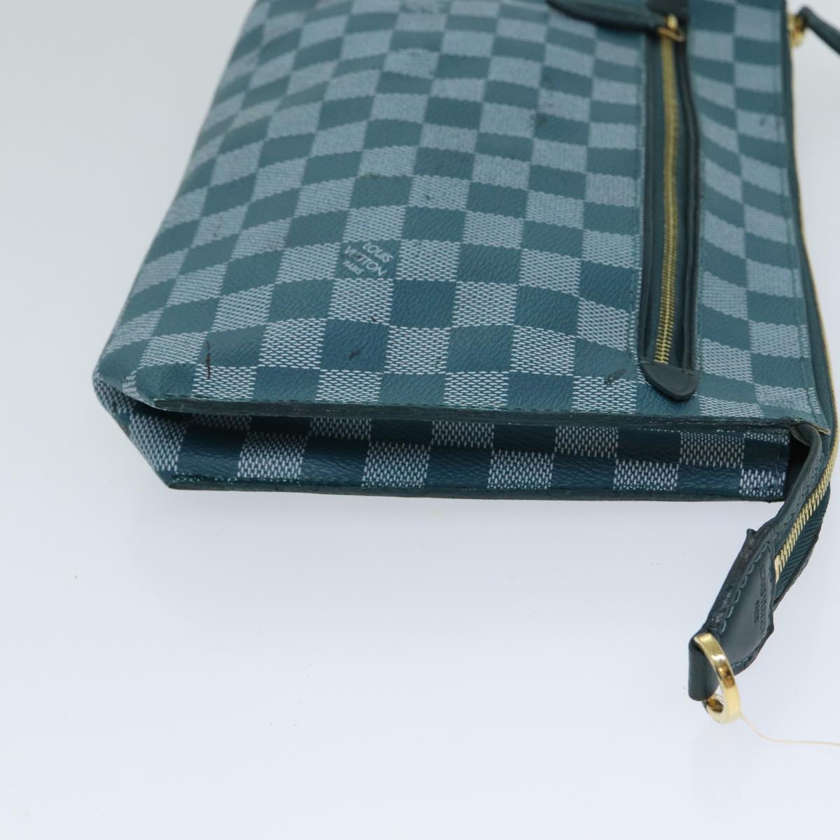 LOUIS VUITTON Damier Color Module Clutch Bag 2way Cyan N41310 LV Auth bs15041