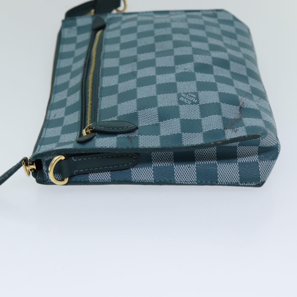 LOUIS VUITTON Damier Color Module Clutch Bag 2way Cyan N41310 LV Auth bs15041