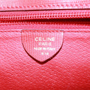 CELINE Shoulder Bag Leather Red Auth bs15049-12