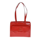 CELINE Shoulder Bag Leather Red Auth bs15049-13
