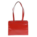CELINE Shoulder Bag Leather Red Auth bs15049-2