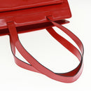 CELINE Shoulder Bag Leather Red Auth bs15049-7