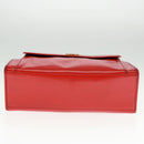 CELINE Shoulder Bag Leather Red Auth bs15049-5