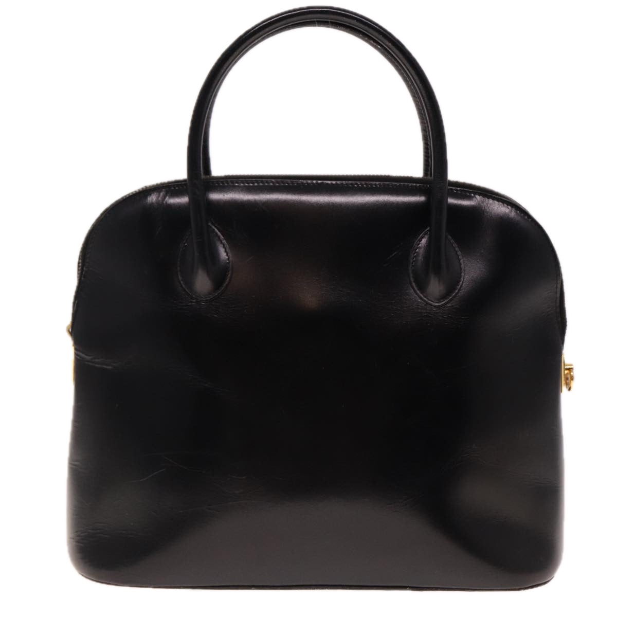 CELINE Hand Bag Leather 2way Black Auth bs15050