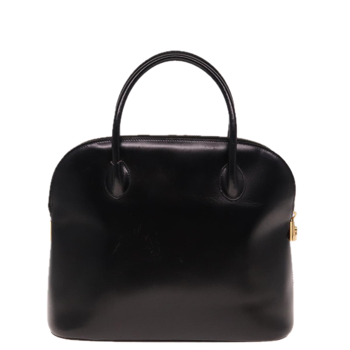 CELINE Hand Bag Leather 2way Black Auth bs15050