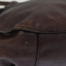 BURBERRY Shoulder Bag Leather Brown Auth bs15061-14