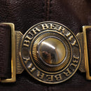 BURBERRY Shoulder Bag Leather Brown Auth bs15061-10