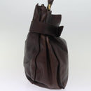 BURBERRY Shoulder Bag Leather Brown Auth bs15061-3