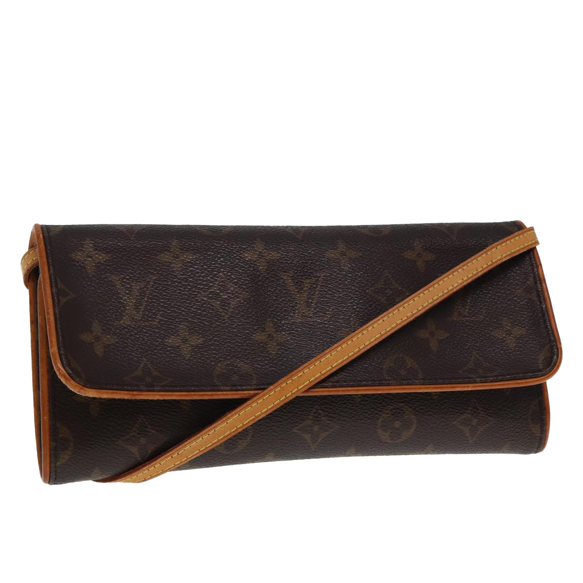 LOUIS VUITTON Monogram Pochette Twin GM Shoulder Bag M51852 LV Auth bs15068