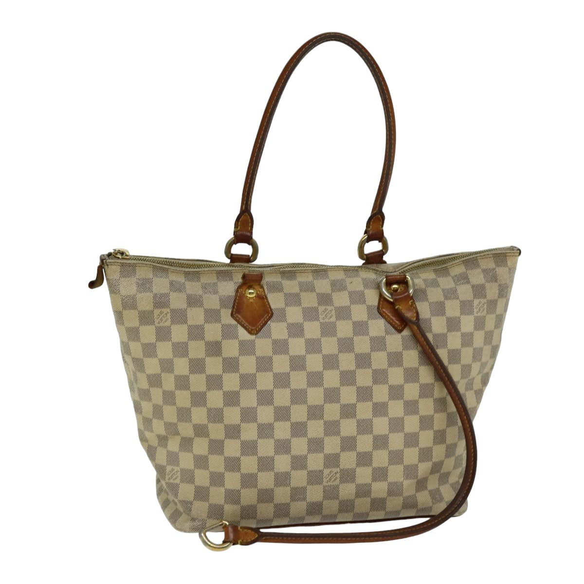 LOUIS VUITTON Damier Azur Saleya MM Tote Bag N51185 LV Auth bs15069