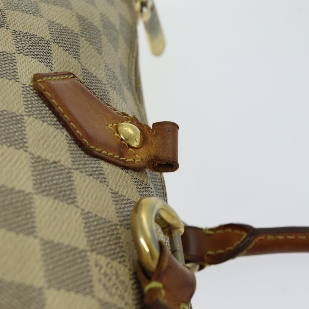 LOUIS VUITTON Damier Azur Saleya MM Tote Bag N51185 LV Auth bs15069