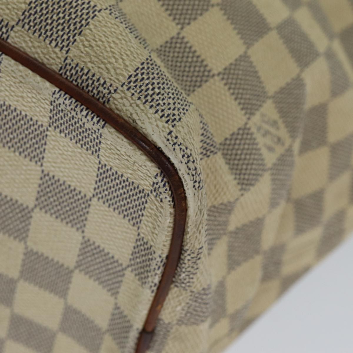 LOUIS VUITTON Damier Azur Saleya MM Tote Bag N51185 LV Auth bs15069