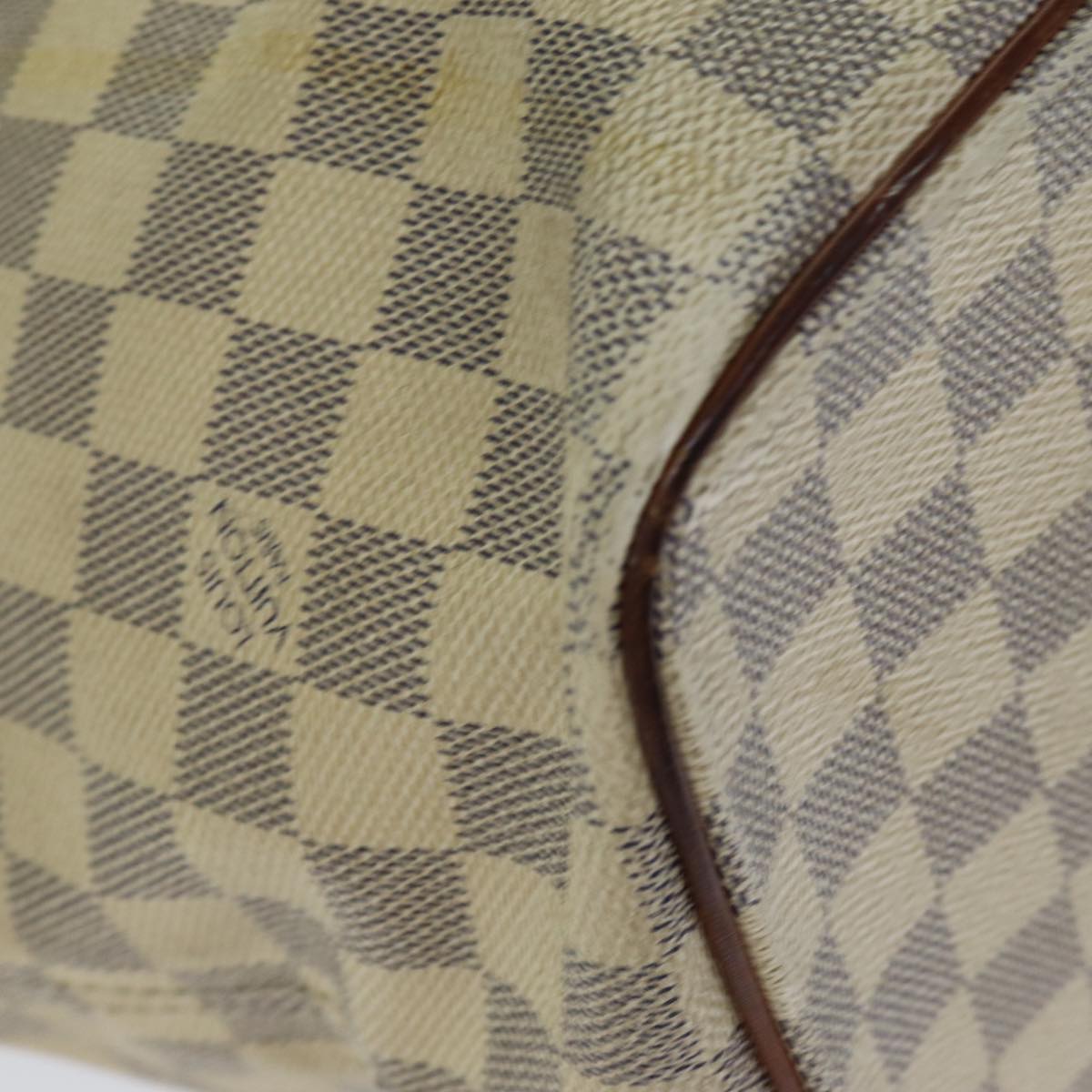 LOUIS VUITTON Damier Azur Saleya MM Tote Bag N51185 LV Auth bs15069