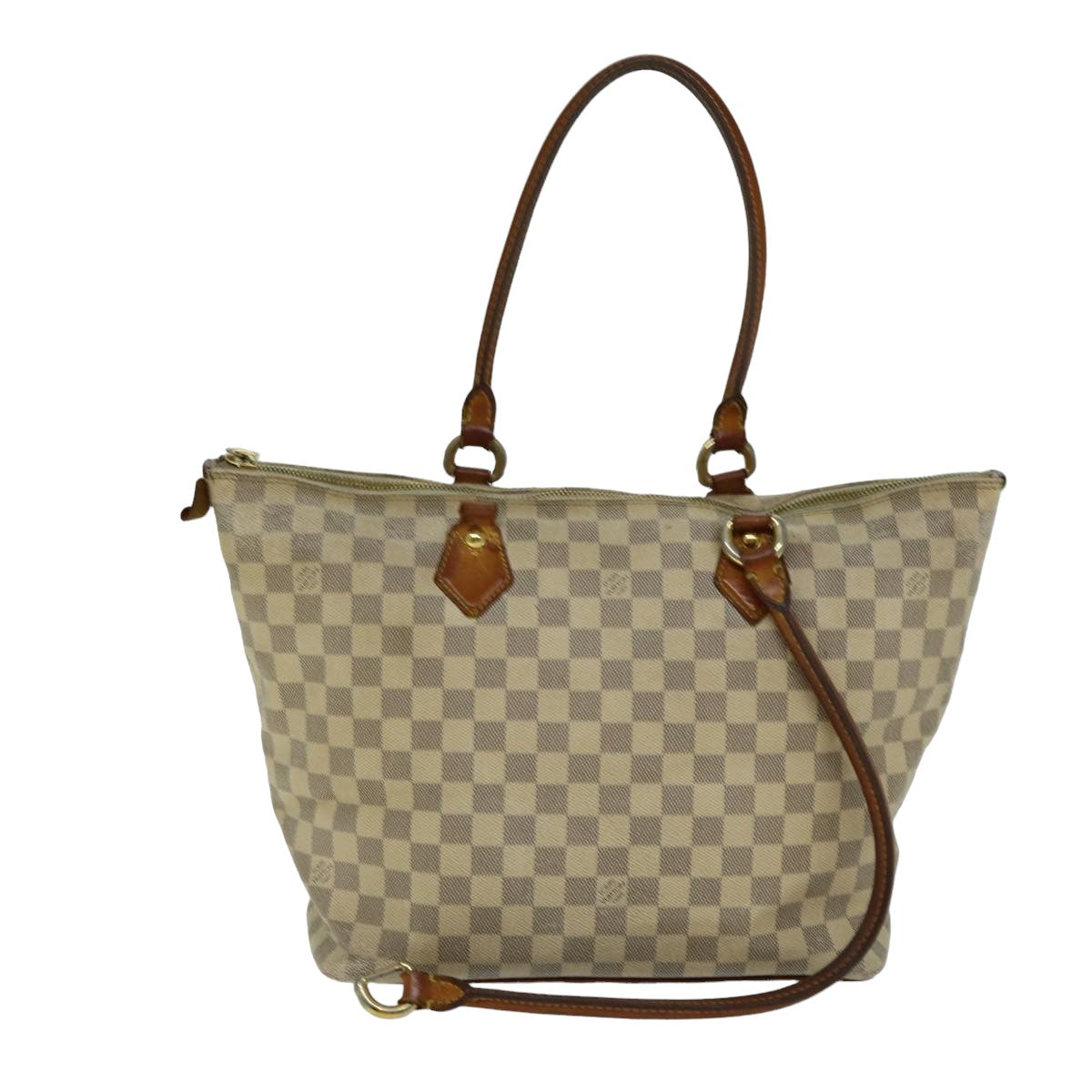 LOUIS VUITTON Damier Azur Saleya MM Tote Bag N51185 LV Auth bs15069