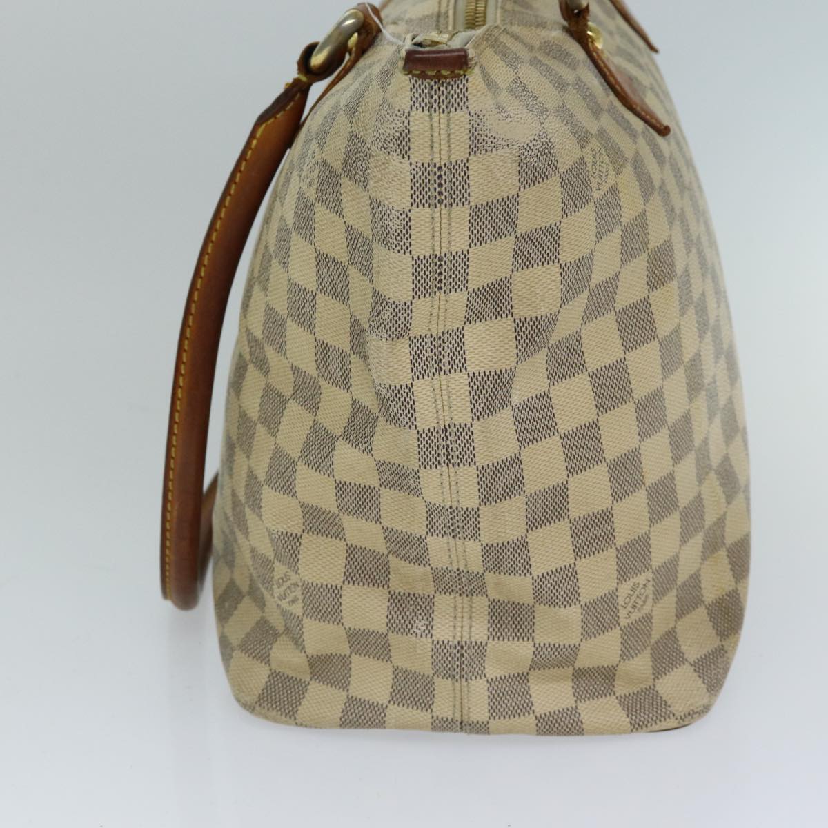 LOUIS VUITTON Damier Azur Saleya MM Tote Bag N51185 LV Auth bs15069