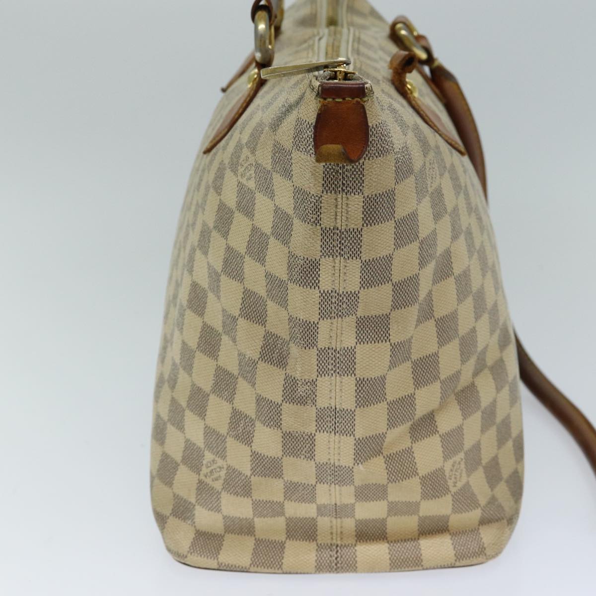 LOUIS VUITTON Damier Azur Saleya MM Tote Bag N51185 LV Auth bs15069