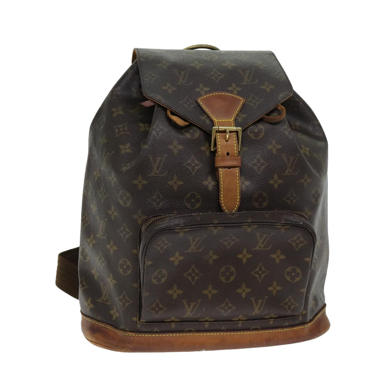 LOUIS VUITTON Monogram Montsouris GM Backpack M51135 LV Auth bs15071