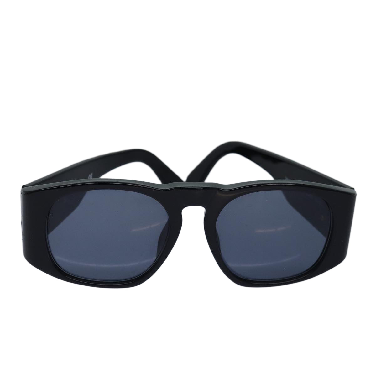 CHANEL Sunglasses plastic Black CC Auth bs15082 - 0