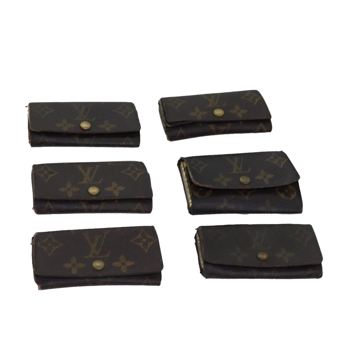 LOUIS VUITTON Monogram Key Case 6Set LV Auth bs15085