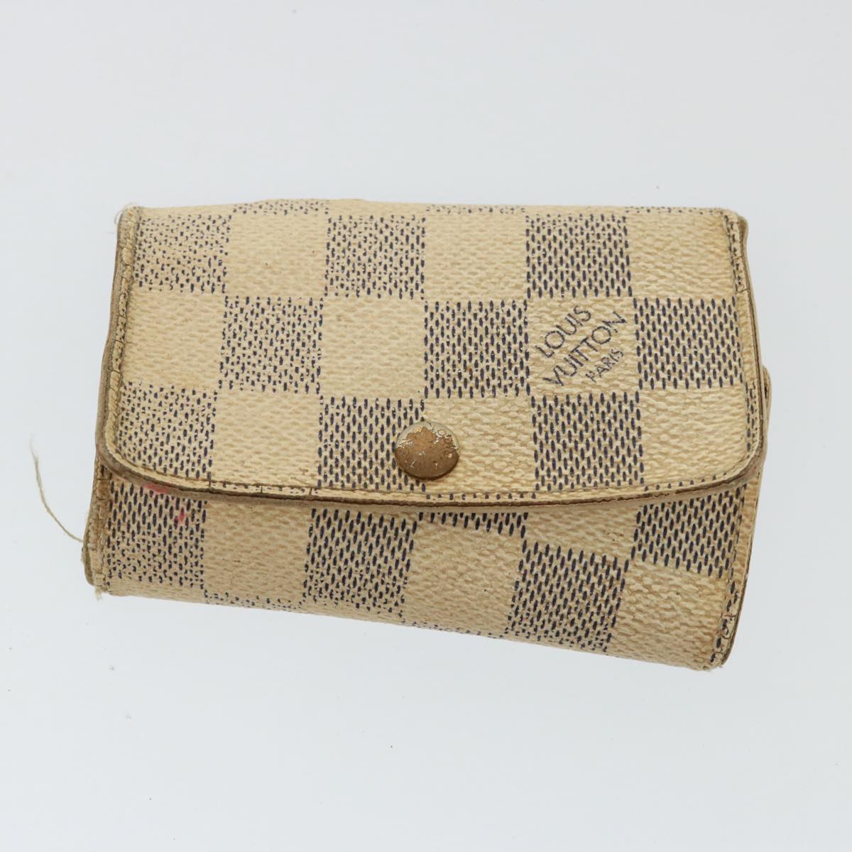 LOUIS VUITTON Monogram Damier Azur Key Case 5Set LV Auth bs15087