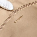 CHANEL Matelasse Chain Shoulder Bag Lamb Skin Beige CC Auth bs15118-17