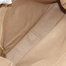 CHANEL Matelasse Chain Shoulder Bag Lamb Skin Beige CC Auth bs15118-18