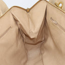 CHANEL Matelasse Chain Shoulder Bag Lamb Skin Beige CC Auth bs15118-19