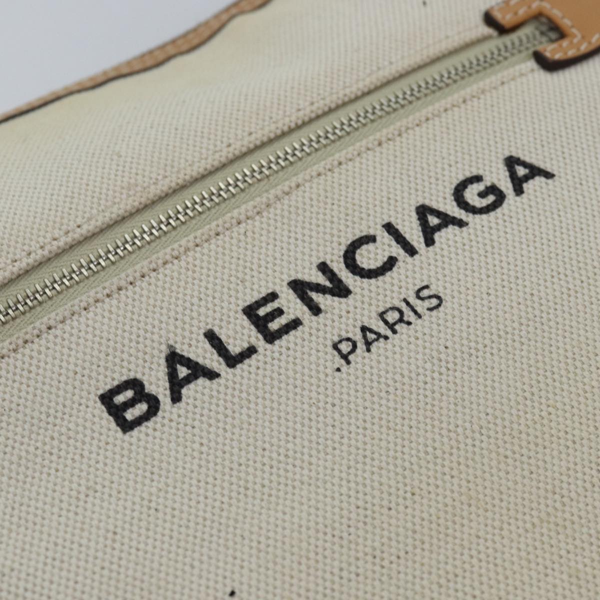 BALENCIAGA Clutch Bag Canvas Beige 419994 Auth bs15134