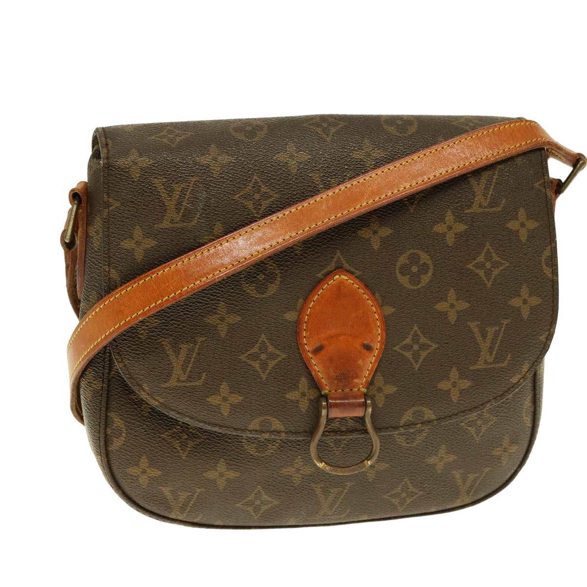 LOUIS VUITTON Monogram Saint Cloud GM Shoulder Bag M51242 LV Auth bs15146