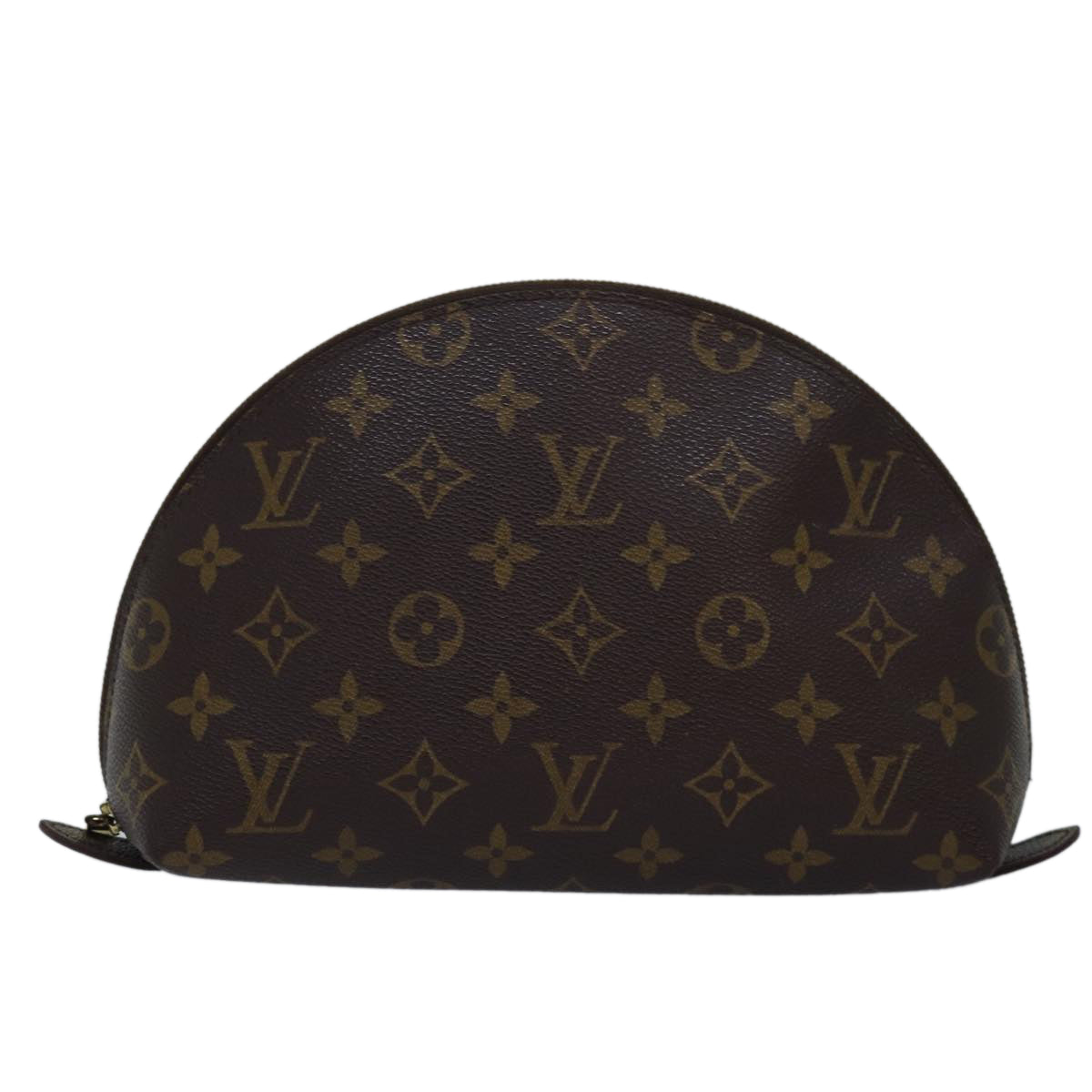 LOUIS VUITTON Monogram Trousse Demi Ronde Cosmetic Pouch M47520 LV Auth bs15147 - 0