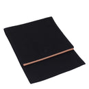 HERMES Shoes Case Hand Bag Canvas Black Auth bs15155-1