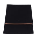 HERMES Shoes Case Hand Bag Canvas Black Auth bs15155-13