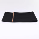 HERMES Shoes Case Hand Bag Canvas Black Auth bs15155-3