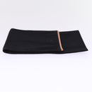 HERMES Shoes Case Hand Bag Canvas Black Auth bs15155-4