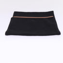 HERMES Shoes Case Hand Bag Canvas Black Auth bs15155-5